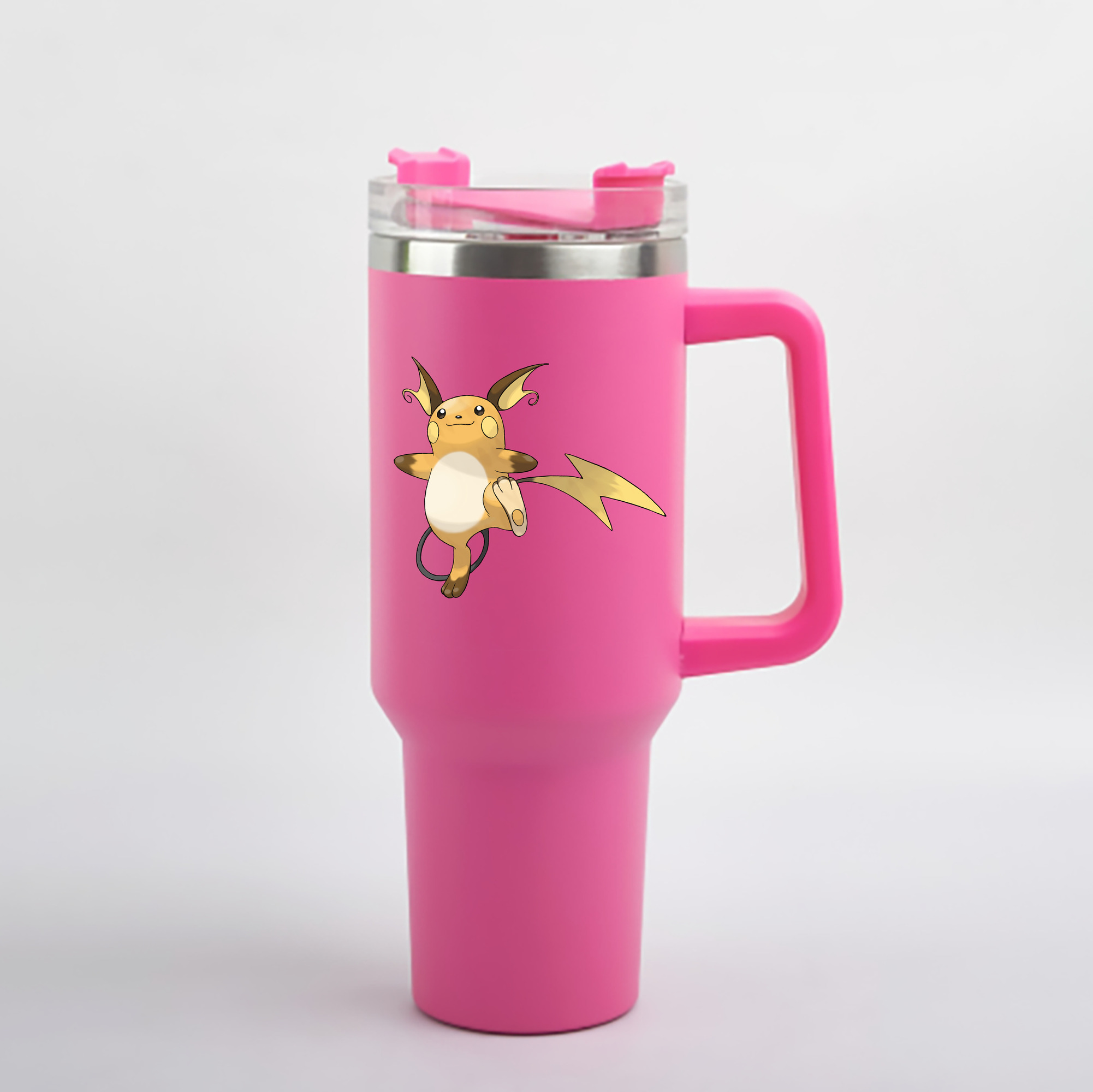 （画像用） ポケットモンスター Pokémon 1200mL車用タンブラー - クリスタルステッカー（プラスチックストロー付き）